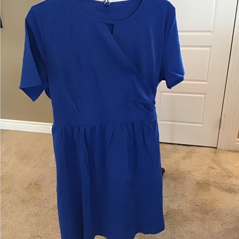 Plus Size Faux Wrap Bodycon Dress